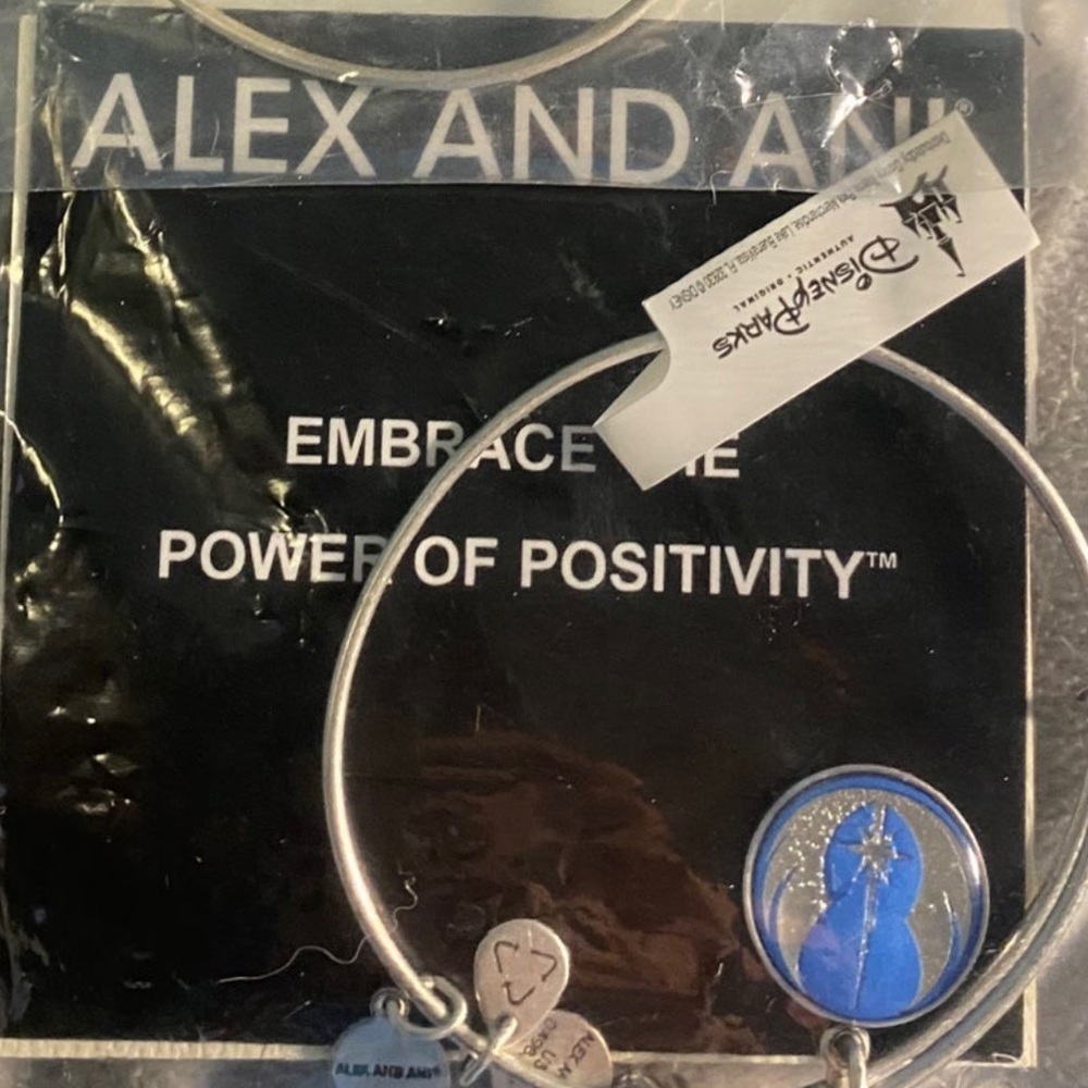 LOT Alex and Ani Rafaelian Silver Yoda The Child + Jedi Bracelets NWT